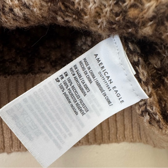 American Eagle Cheetah Print Sweater Size Small/Petite S/P - Picture 7 of 8